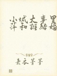 小城大事里李秋萍和谁结婚了