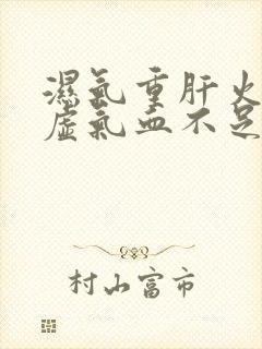 湿气重肝火旺脾虚气血不足