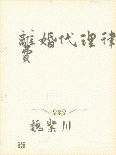 离婚代理律师收费