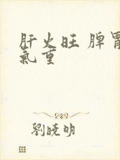 肝火旺 脾胃湿气重