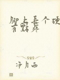 脚上长个硬疙瘩有点疼