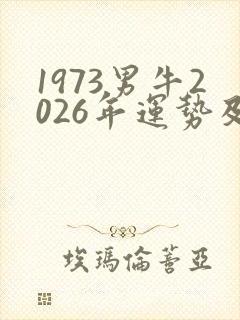 1973男牛2026年运势及运程