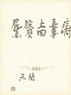 屁股上长疙瘩是怎么回事啊