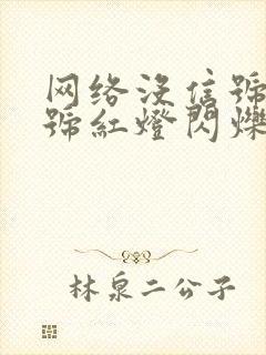 网络没信号光信号红灯闪烁