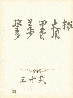 学美甲大概需要多少费用封面