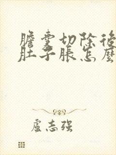 胆囊切除后老是肚子胀怎么回事封面