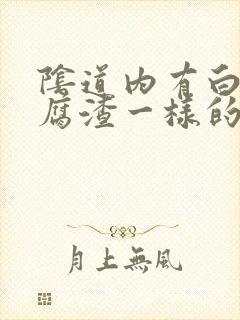 阴道内有白色豆腐渣一样的东西