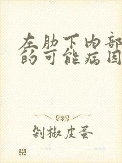 左肋下内部疼痛的可能病因封面