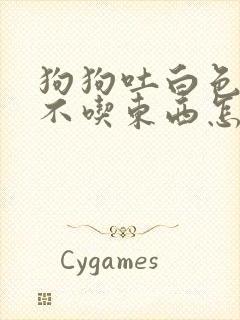 狗狗吐白色泡沫不吃东西怎么回事