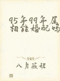 95年99年属相能婚配吗