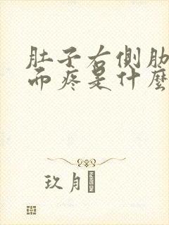 肚子右侧肋骨下面疼是什么原因女性