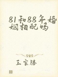 81和88年婚姻相配吗