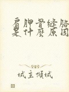 肩胛骨缝胳膊疼是什么原因封面