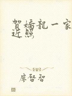 贺娇龙一家三口近照