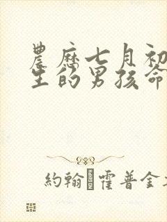 农历七月初一出生的男孩命运如何