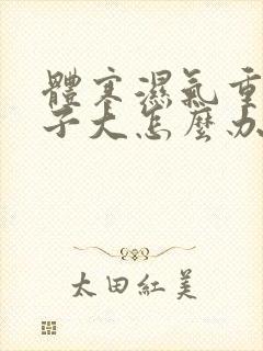 体寒湿气重小肚子大怎么办