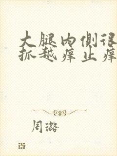 大腿内侧很痒越抓越痒止痒封面