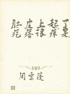 肚皮上起了很多疙瘩很痒是怎么回事