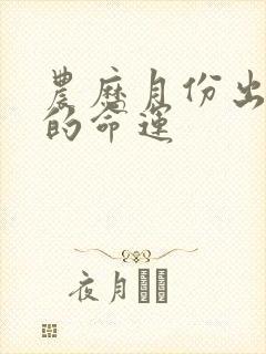 农历月份出生人的命运