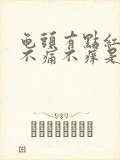 龟头有点红点点不痛不痒是怎么回事