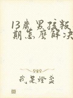 13岁男孩叛逆期怎么解决