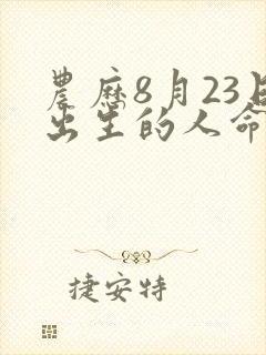 农历8月23日出生的人命运