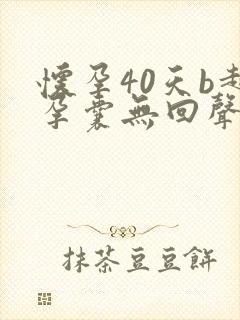 怀孕40天b超孕囊无回声