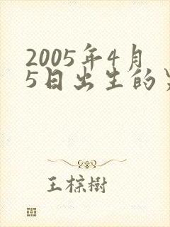 2005年4月5日出生的男孩命运封面