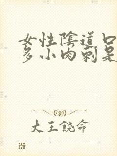 女性阴道口长很多小肉刺是怎么回事