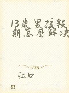 13岁男孩叛逆期怎么解决