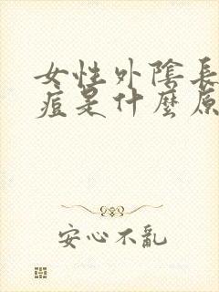 女性外阴长小痘痘是什么原因