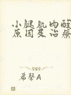 小腿肌肉酸痛的原因及治疗方法