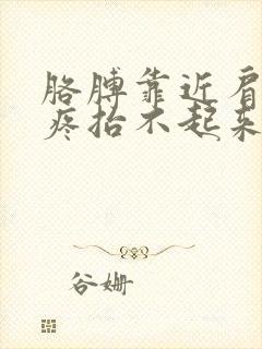 胳膊靠近肩膀处疼抬不起来