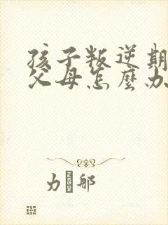 孩子叛逆期要打父母怎么办