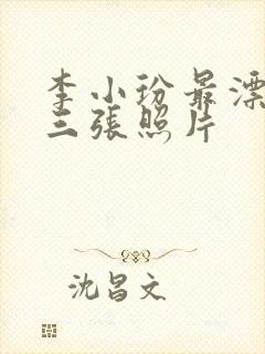 李小玢最漂亮的三张照片