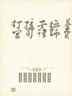 打孩子抚养权的官司律师费需要多少钱封面