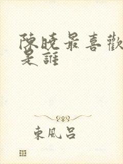 陈晓最喜欢的人是谁封面