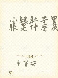 小腿肚子里面酸胀是什么原因