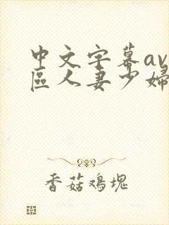 中文字幕av一区人妻少妇封面