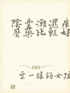 阴囊潮湿痒用什么药比较好