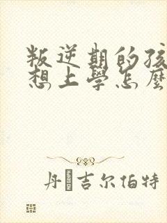 叛逆期的孩子不想上学怎么去引导封面