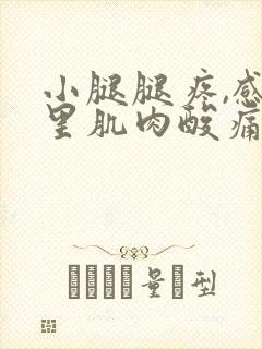 小腿腿疼,感觉里肌肉酸痛还有筋封面