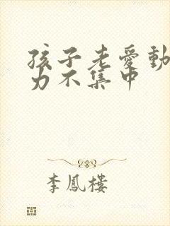 孩子老爱动注意力不集中封面