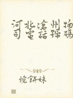 河北沧州物流公司电话号码