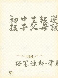 初中生叛逆期的孩子父母该怎么沟通