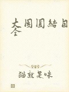 大团圆结目录大全