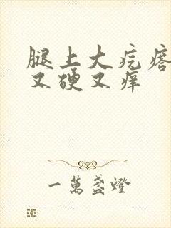 腿上大疙瘩又红又硬又痒