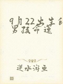 9月22出生的男孩命运