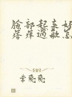 脸部起来好多疙瘩痒过敏怎么办