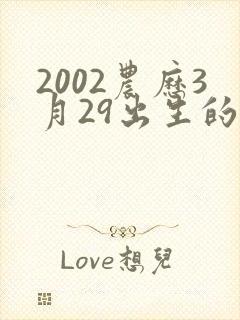 2002农历3月29出生的命运